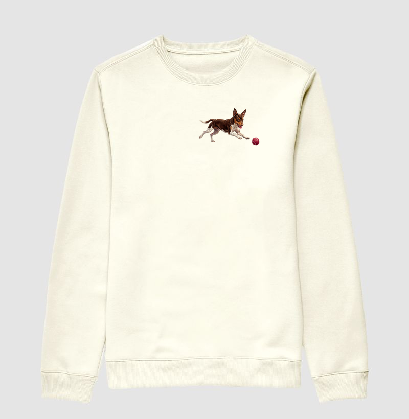 Fox Paulistinha Marrom Minimalista - Suéter Moletom