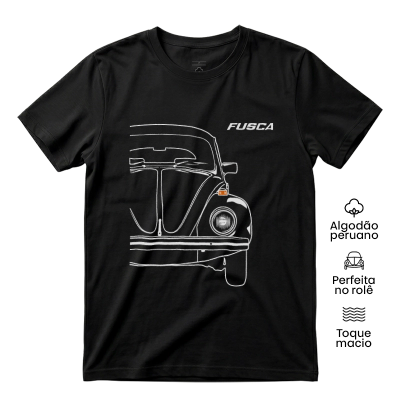 Frente Fusca - Camiseta Algodão Peruano