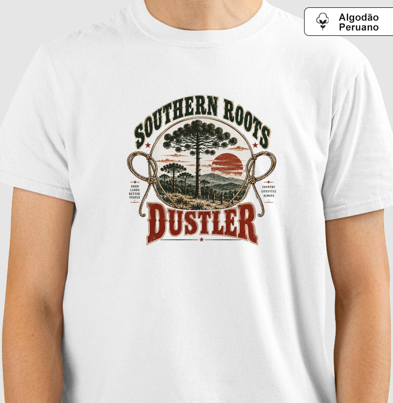 Camiseta Country Masculina Southern Roots Dustler Araucária Paraná