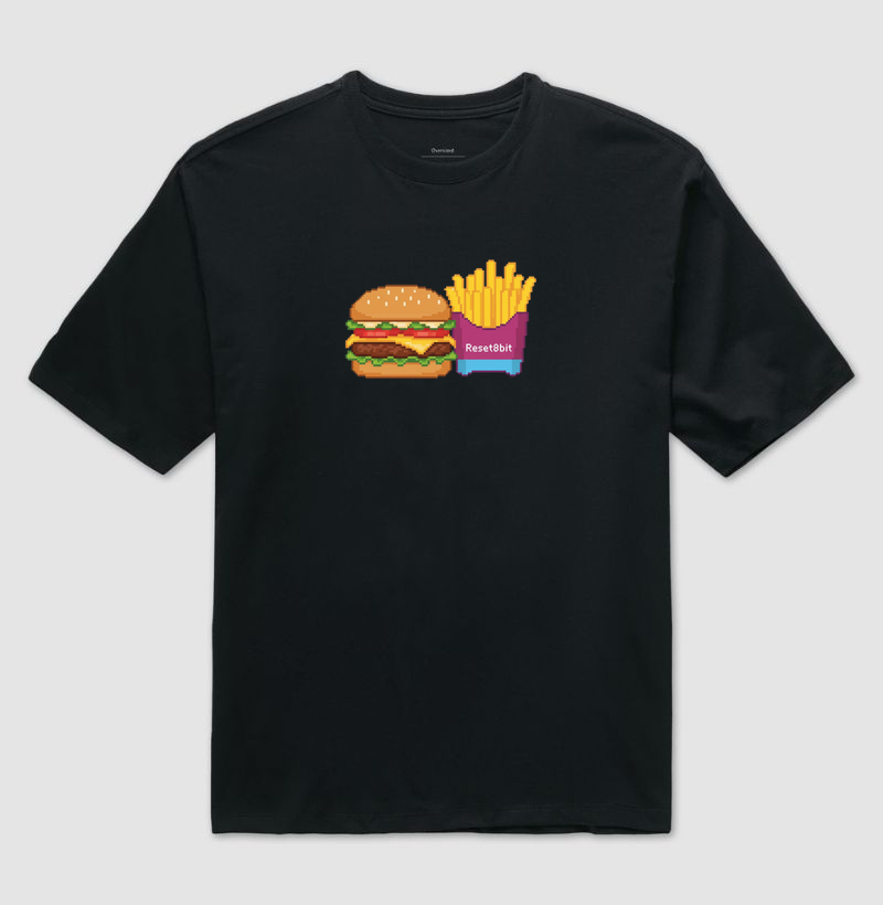 Camiseta Oversized Fast-Bit Reset8Bit