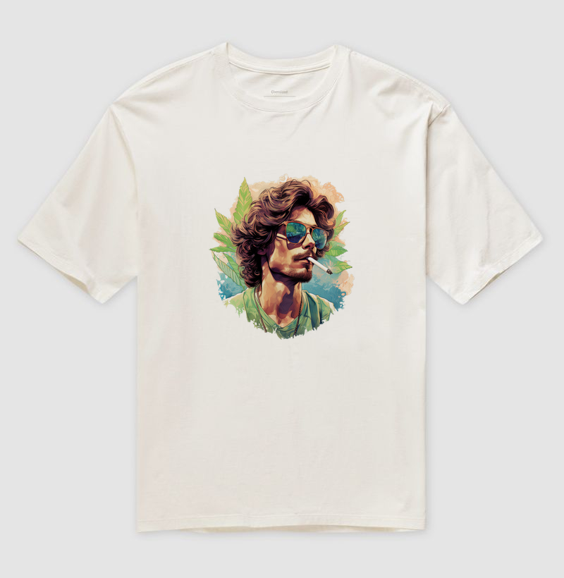 Camiseta Oversized Sunset Smoke