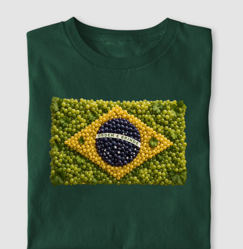 Camiseta Vinho - Brasil em Uvas