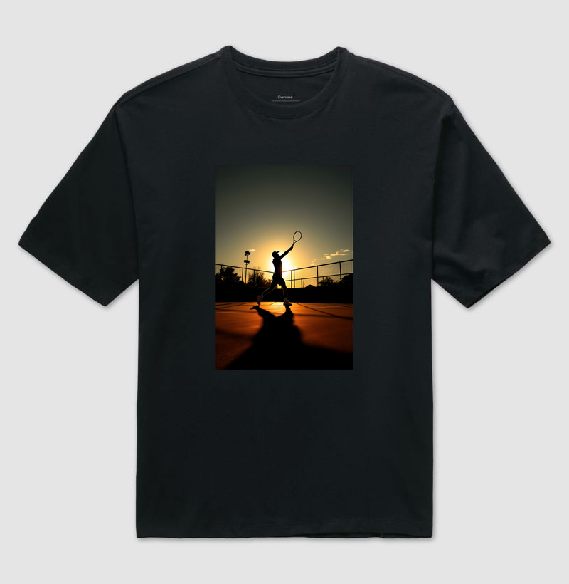 Tenista ao Pôr do Sol 