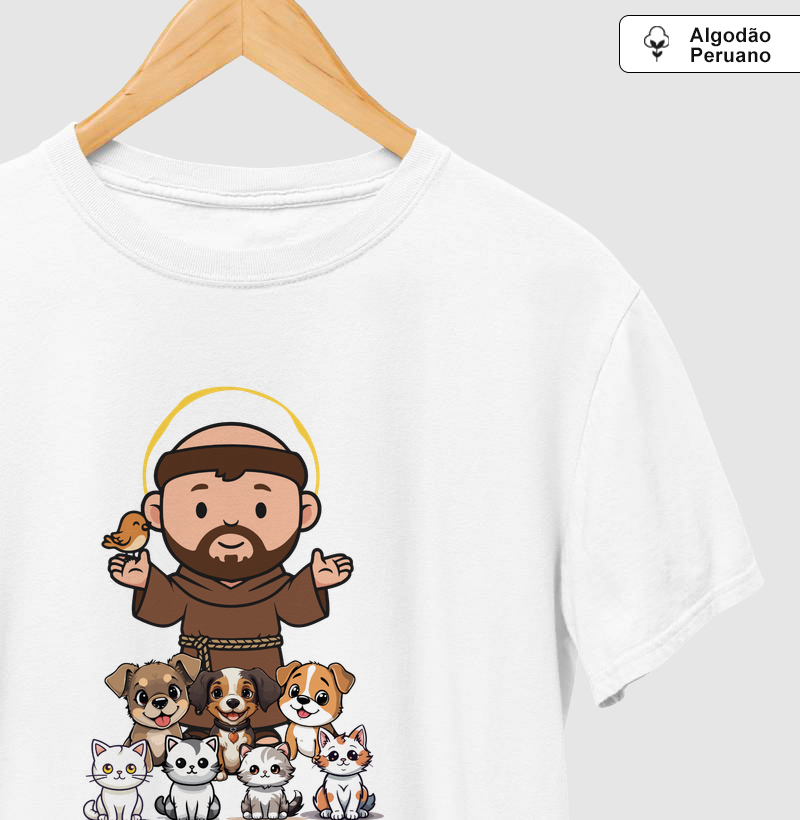 São Francisco com cachorros e gatos