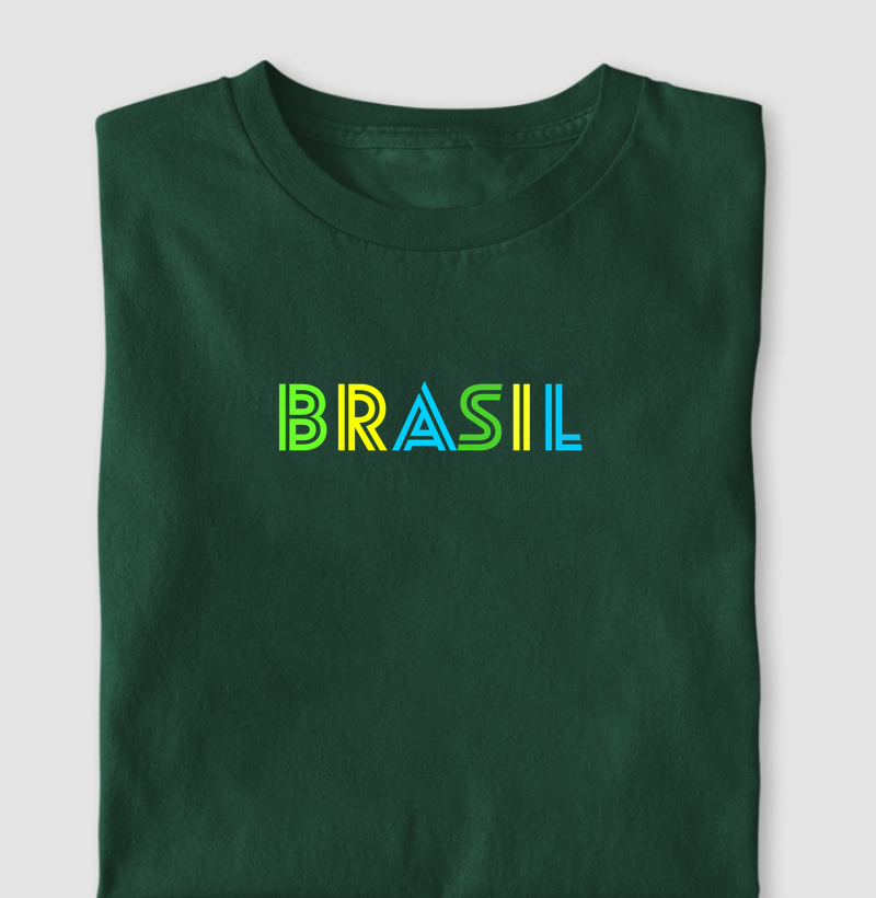 Brasil - Palavra nas cores do Brasil