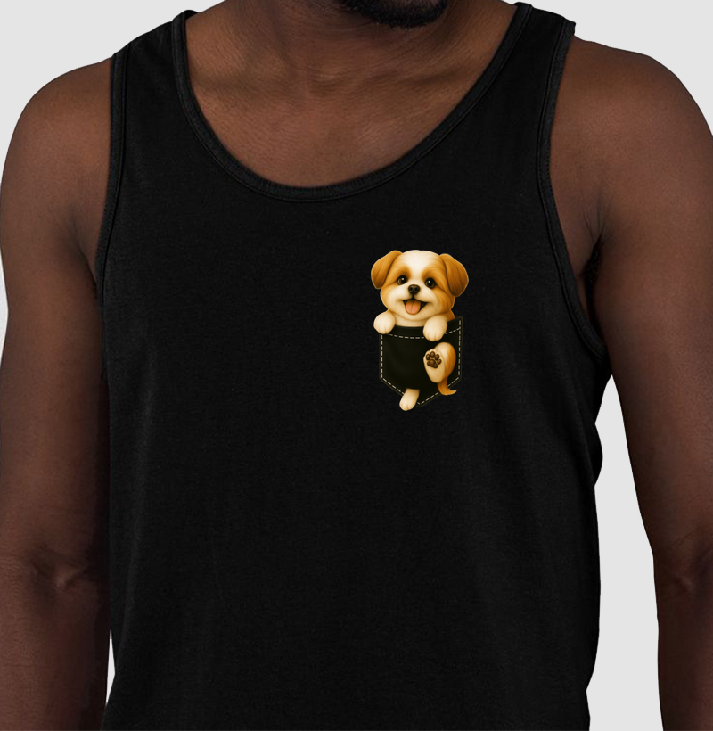 Pocket Black Shih Tzu 