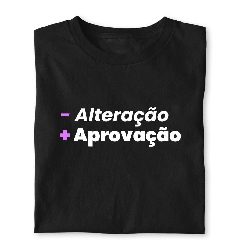 -Alteração +Aprovação