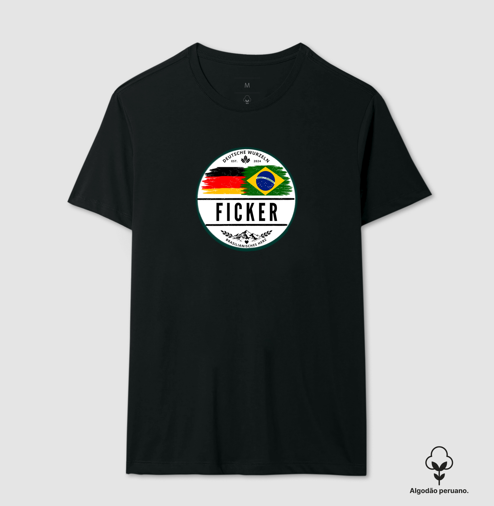 Ficker  - Camiseta Algodão Peruano