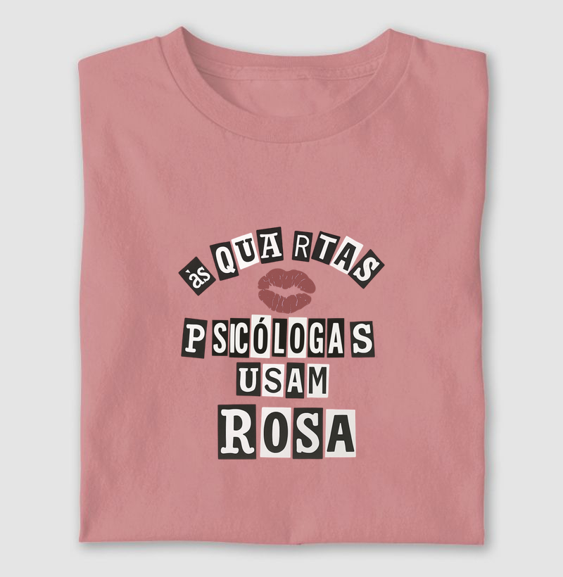 Camiseta | Psicólogas usam rosa
