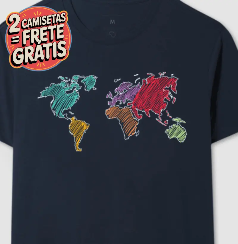Camiseta Continentes