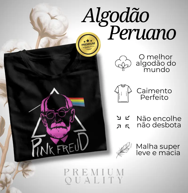 Algodão Peruano - Pink Freud - versão rosa