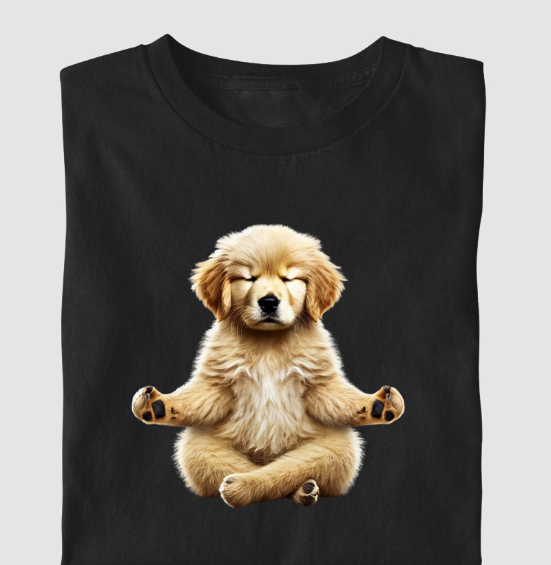 Golden Retriever Meditando