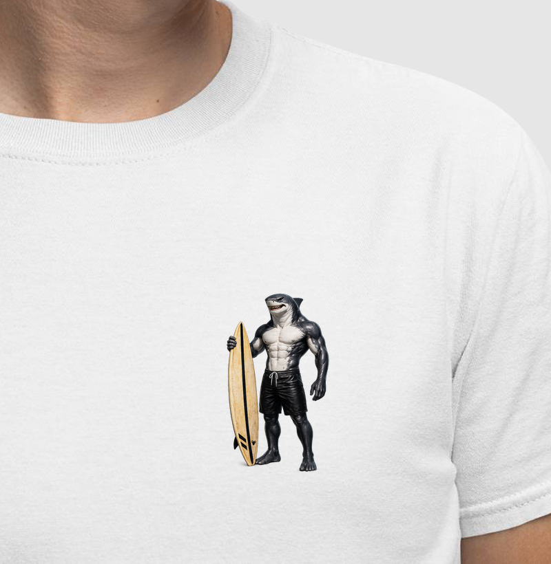 Camiseta Tubarão Surfista