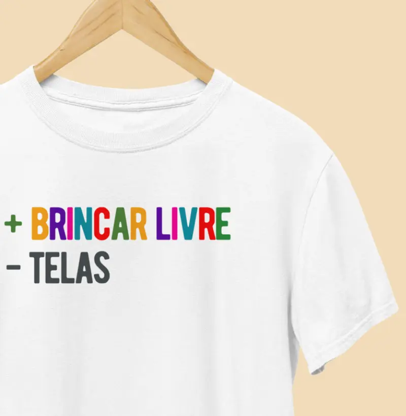 Camiseta | + Brincar Livre - Telas