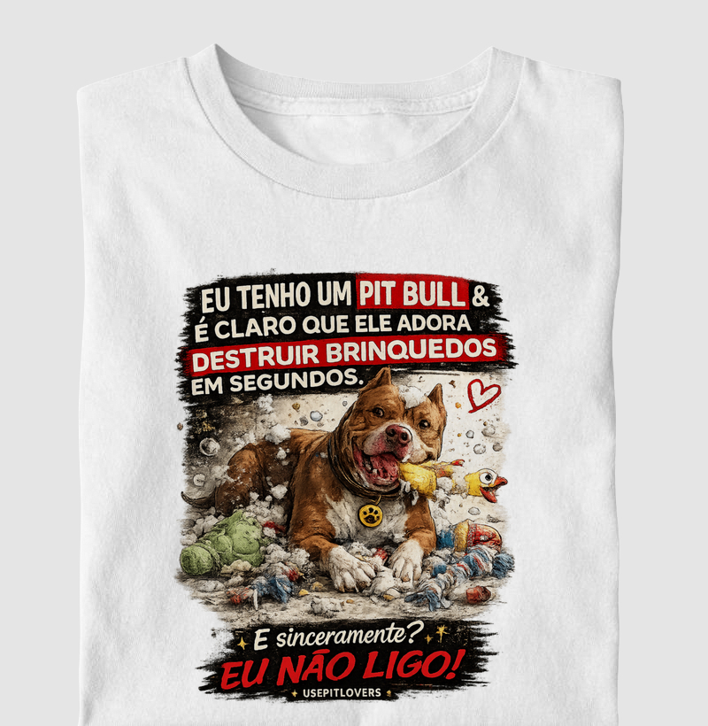EU TENHO UM PITBULL E É CLARO QUE ELE ADORA DESTRUIR BRINQUEDOS EM SEGUNDOS. E SINCERAMENTE EU NÃO LIGO!