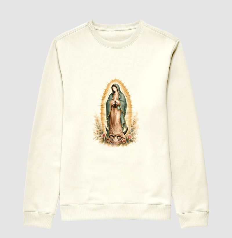 Coleção Sob o Manto - Suéter Nossa Senhora de Guadalupe