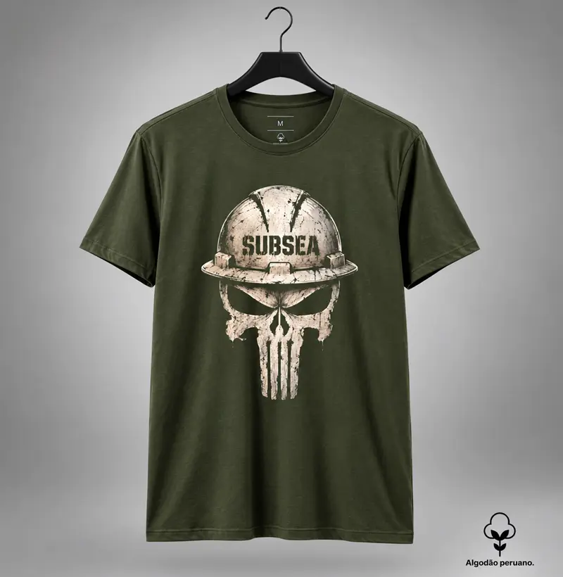 Caveira Subsea Punisher - Camiseta Algodão Peruano