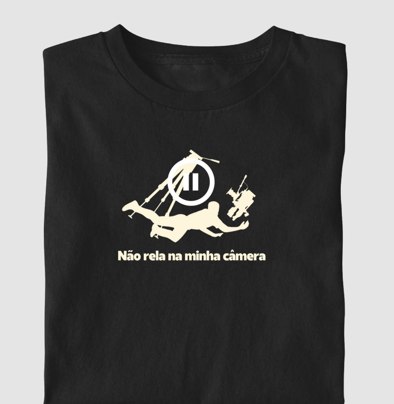 Não rela na minha câmera