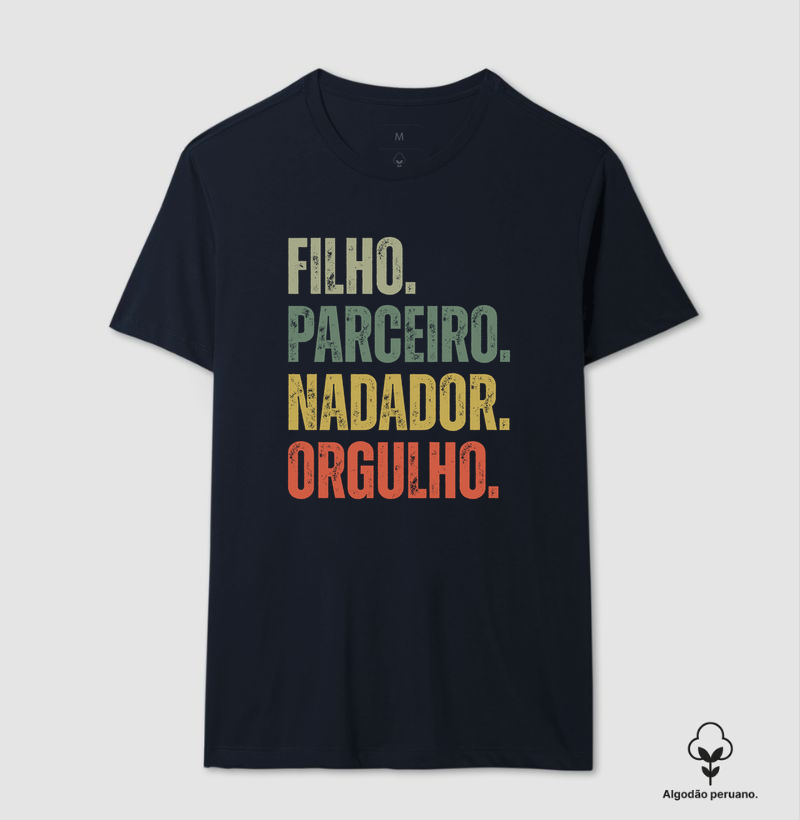 Filho. Parceiro. Nadador. Orgulho.