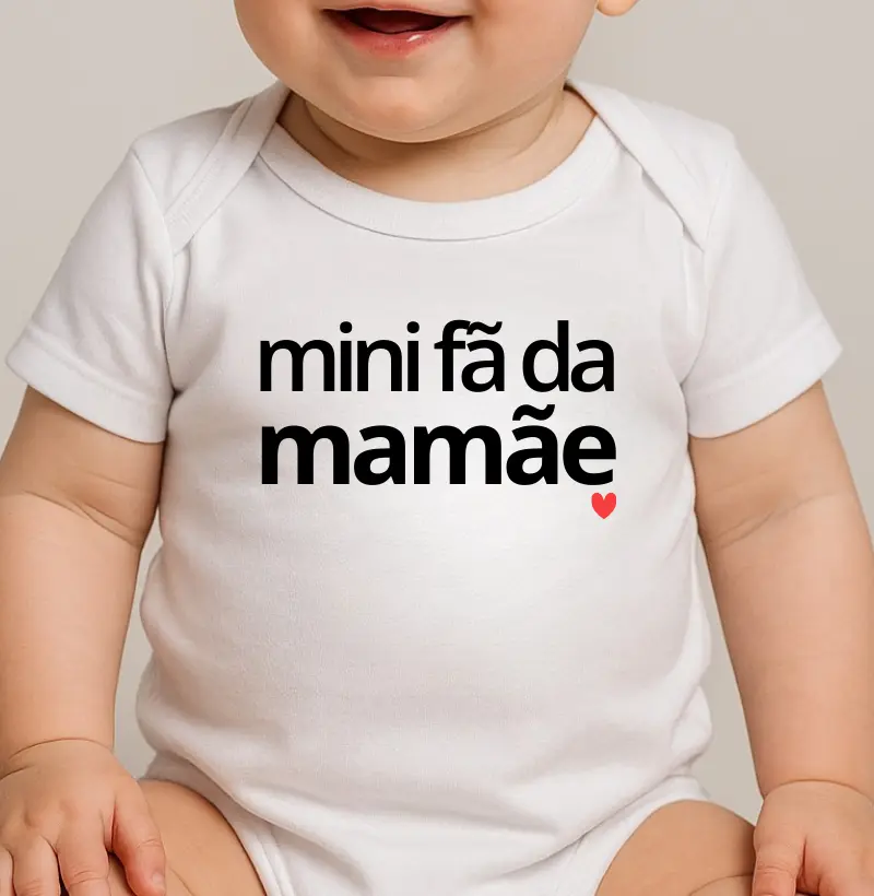 Mini fã da mamãe!