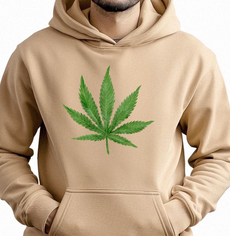 Folha Grande Moletom Premium com Capuz