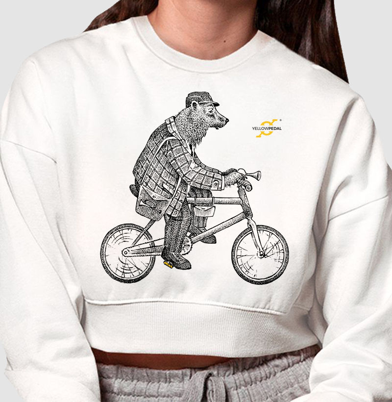 MOLETOM CROPPED YELLOWPEDAL BEAR