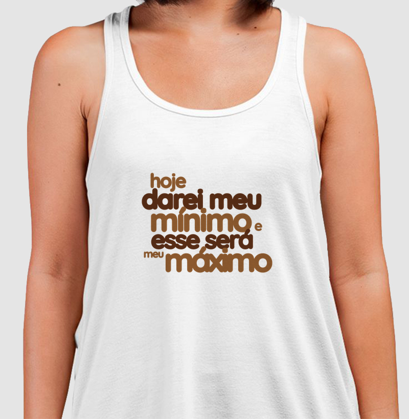 HOJE DAREI MEU MÍNIMO