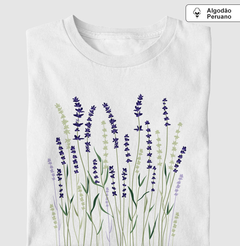 Jardim de Lavandas - Algodão Peruano