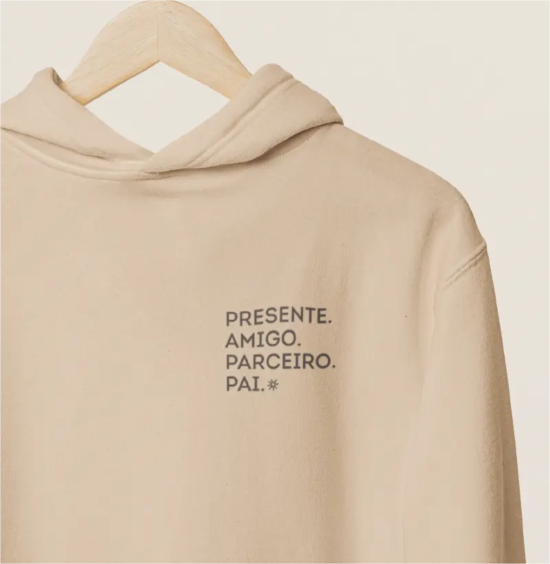 Presente, amigo, parceiro, pai. [Moletom Hoodie Slim]