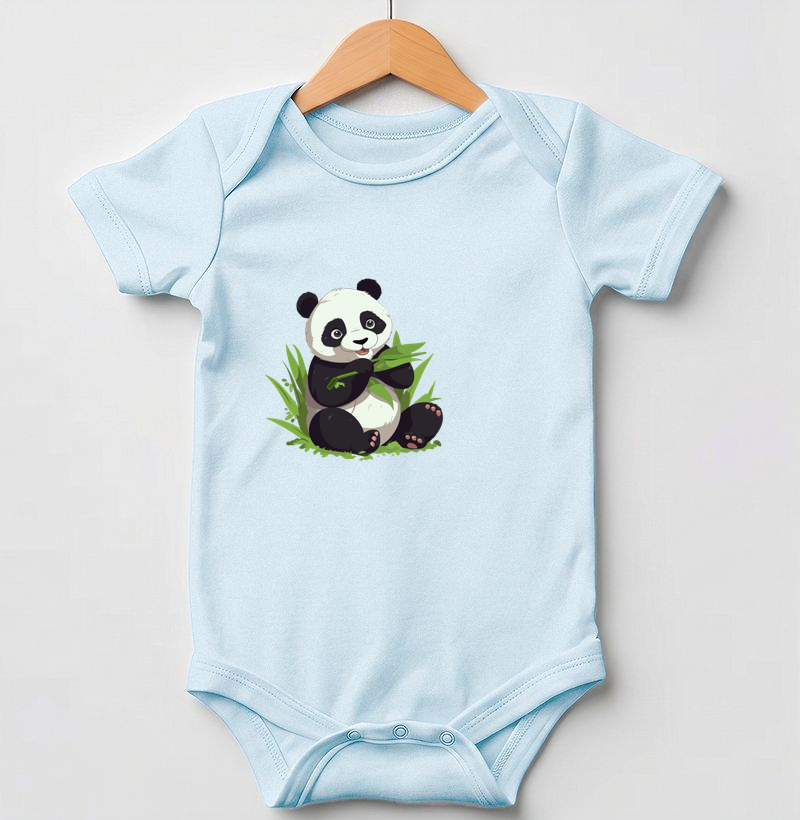 Body Infantil Panda Fofo. Coleção Kids. Meninos e Meninas. Algodão Premium.