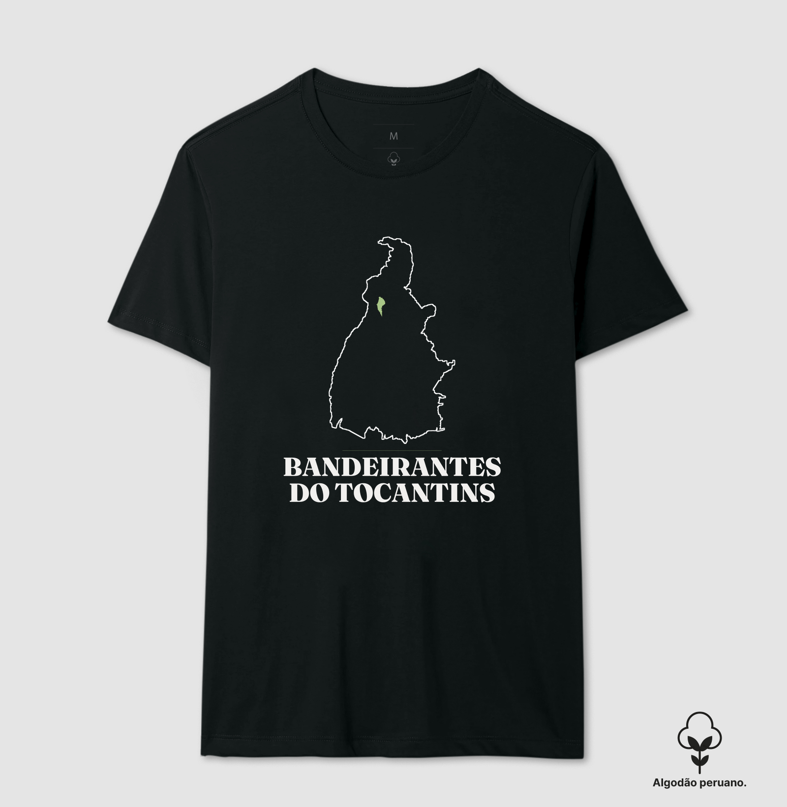 Bandeirantes do Tocantins | Traço TO - Camiseta Algodão Peruano