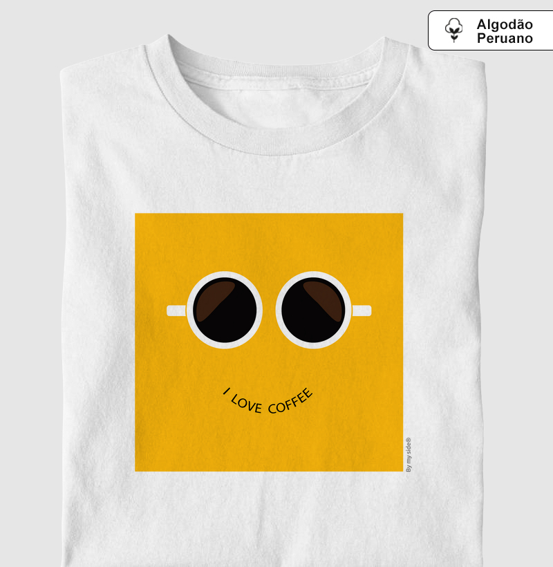 EU AMO CAFÉ 01 - Algodão Peruano