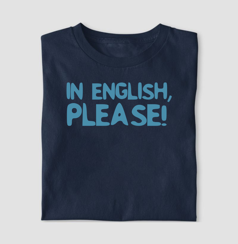Camiseta | In English Please - Azul