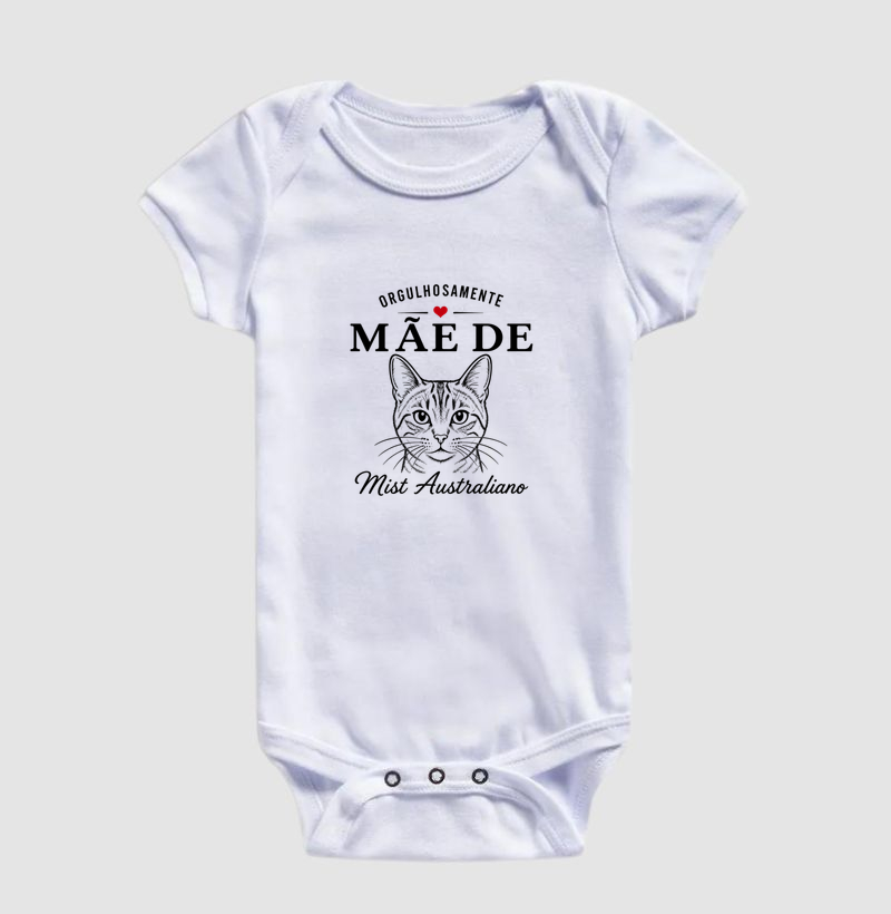 Orgulhosamente Mãe de Mist Australiano - Body Infantil