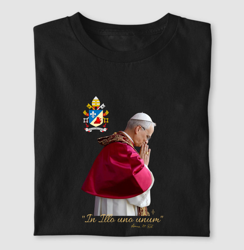 Camiseta Papa Leão XIV In Illo uno unum