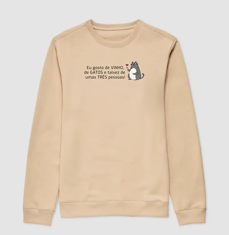 Eu gosto de Vinho, gatos e talvez umas três pessoas