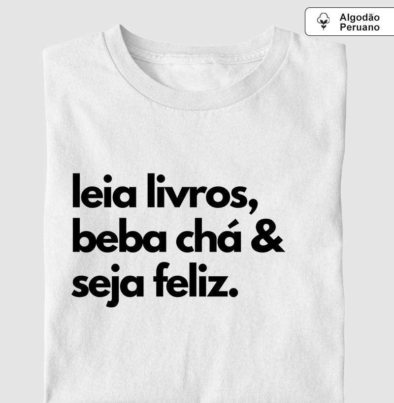 leia livros, beba chá