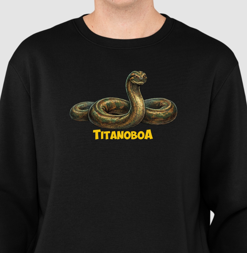 Blusa Dinossauro Suéter Titanoboa Algodão Premium Dinoloco