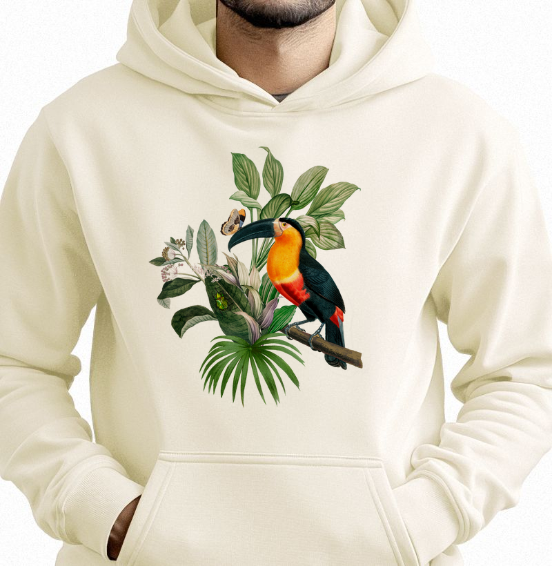 Colagens - Tucano Tropical - Moletom Hoodie