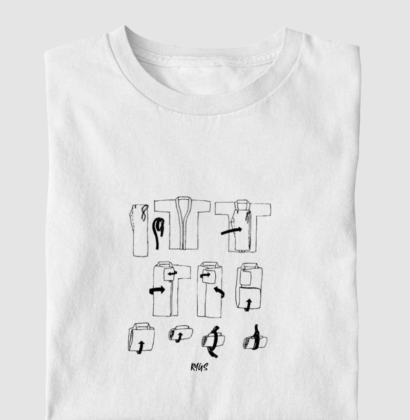 Como dobrar o Kimono