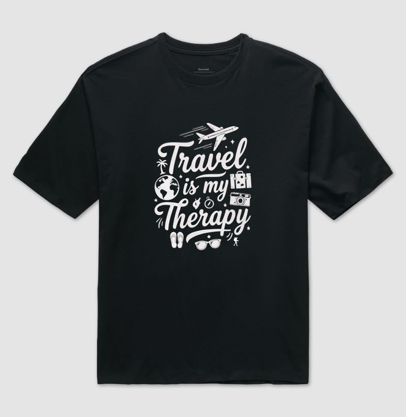 Camiseta Travel Is My Therapy | Excursionista