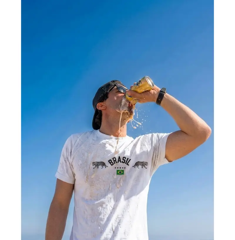 Camiseta Masculina Brasil Estrelas e Onças
