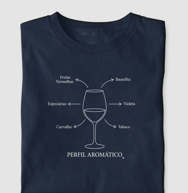  Camiseta Vinho - Perfil Aromático