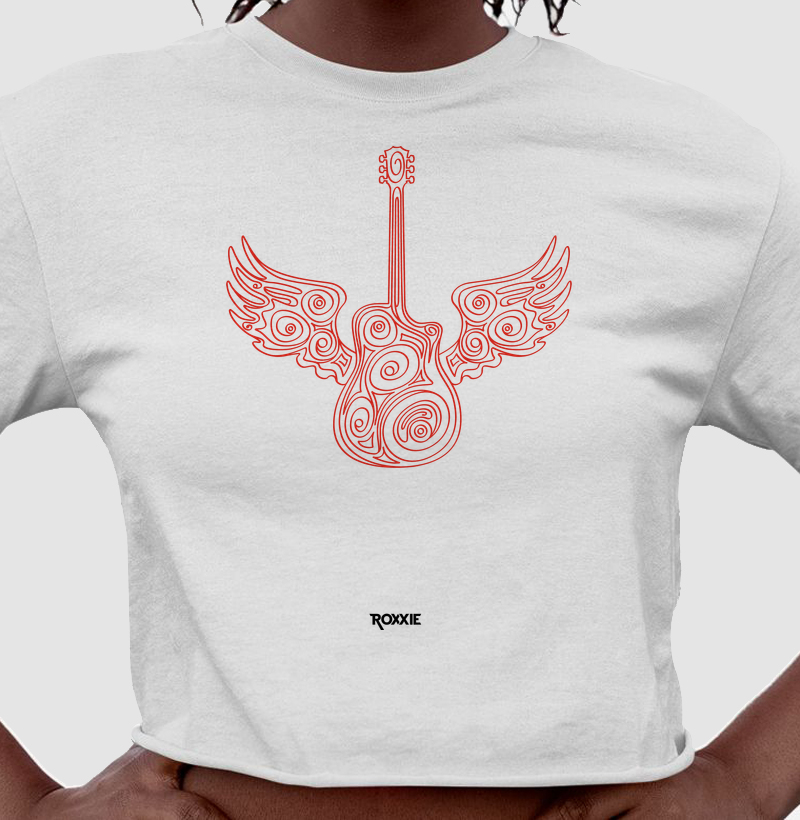Camiseta Guitar Wings - Cropped