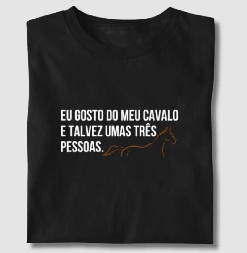 Eu gosto do meu cavalo e mais 3 pessoas 