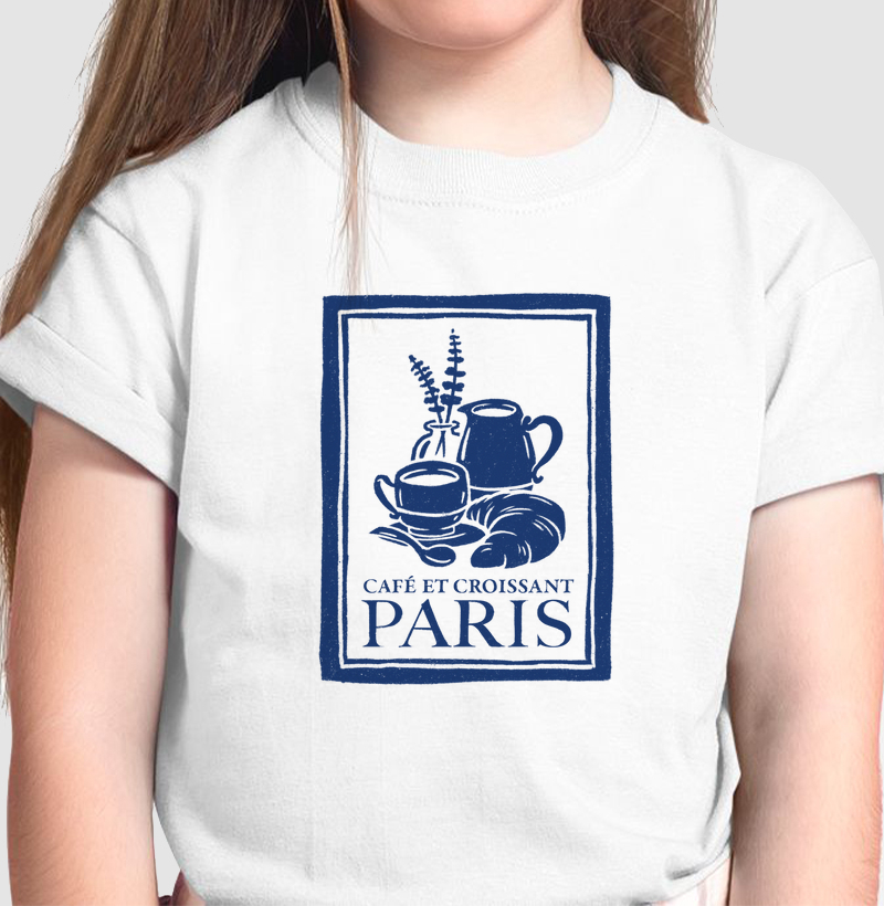 Camiseta Infantil Café Paris