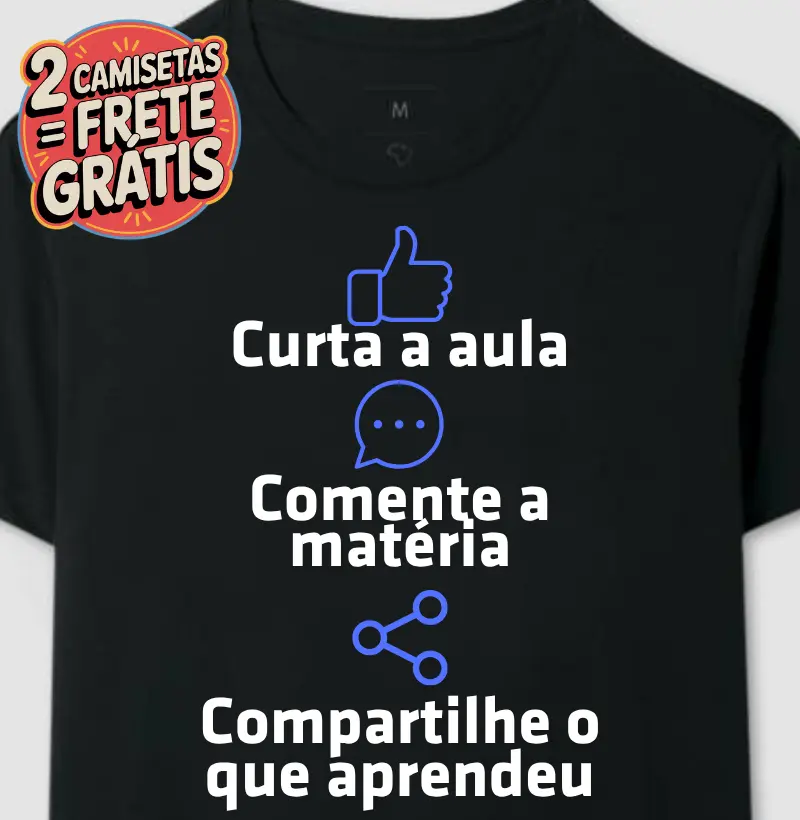 Camiseta Curta a Aula