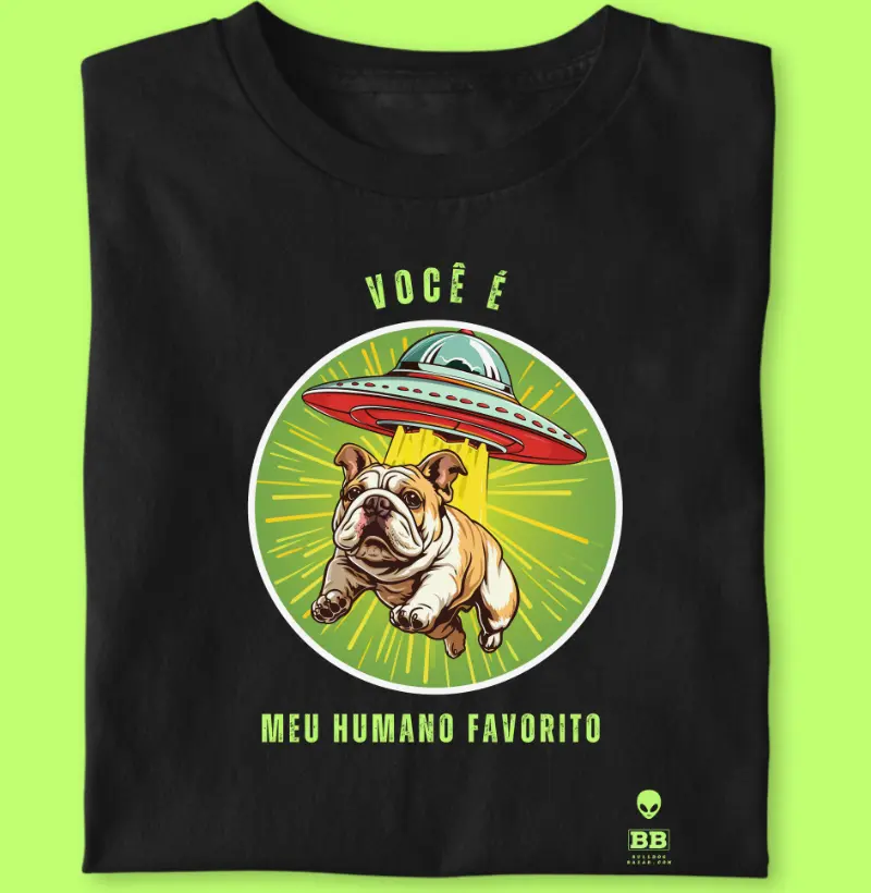 Camiseta Bulldog Ingles "Humano Favorito"