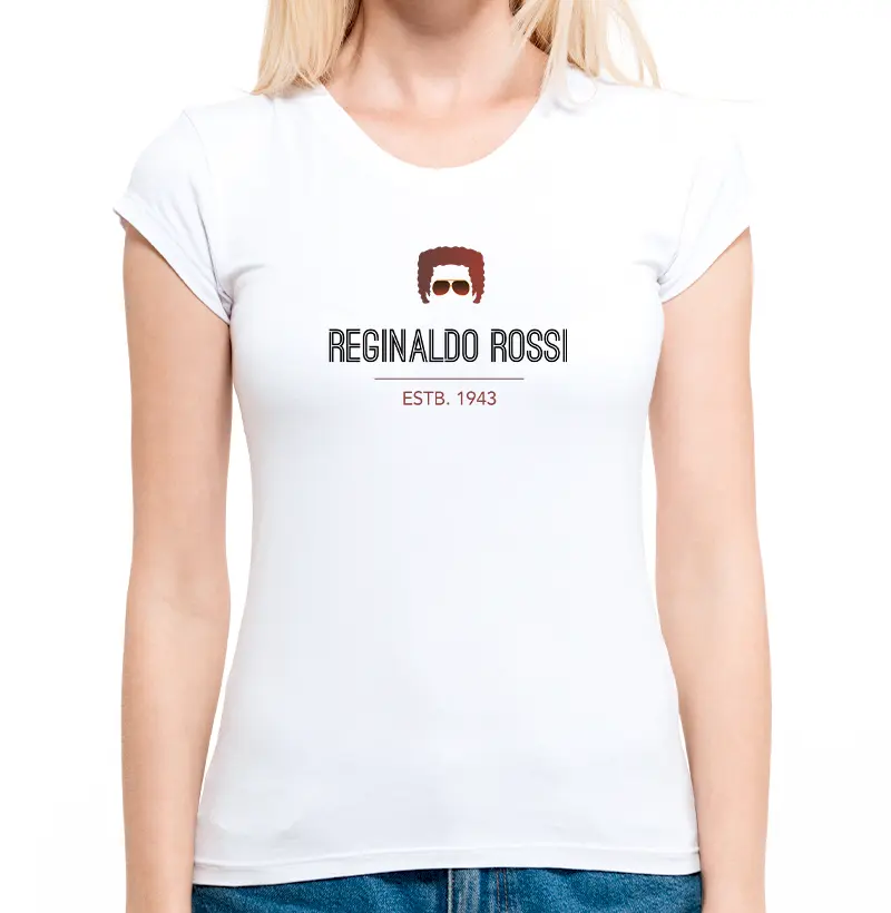 Camiseta Feminina RR Estb. 1943 Branco/Cinza