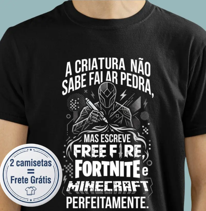 A criatura não sabe falar pedra - Camiseta